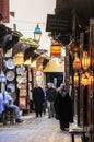Lamps in Medina of Fez in Morocco